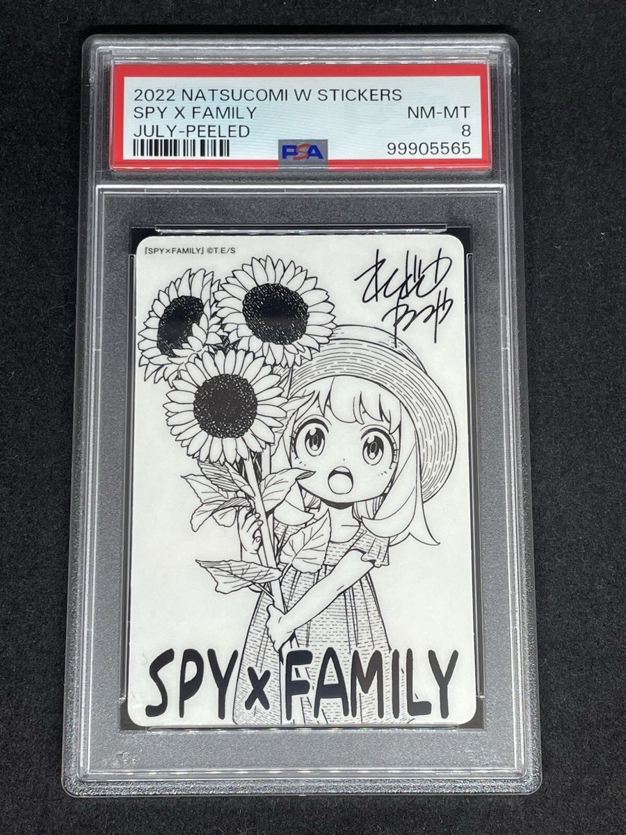 2023 ANYA #078サイン PSA8 SPY FAMILY ANYA Endo Tatsuya Printed Sign Autograph 2022 JPN