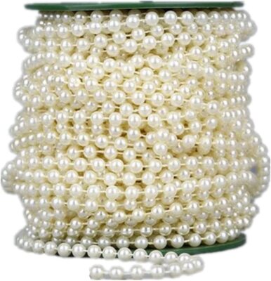 82Feet/25Meter Length Christmas Bead Garland Faux Pearl Beads Chain Christmas...