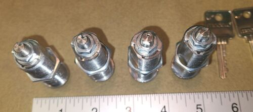 Medeco 2" long cam locks, qty. 4 with 4 keys, all keyed alike - for 1 price - Picture 5 of 7