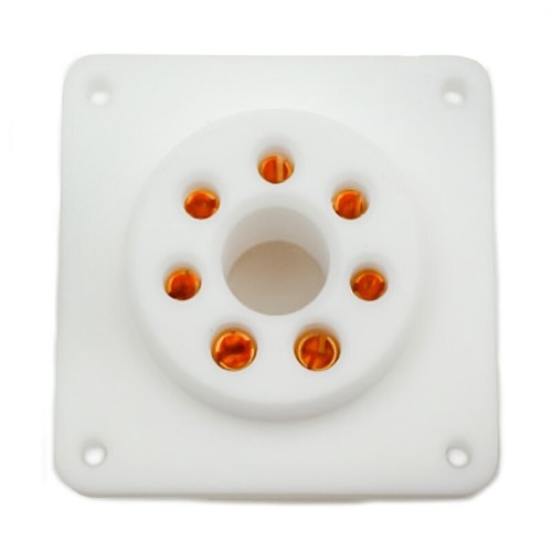 Yamamoto Sound Craft 7P Tube Socket for 4E27/813. High quality Teflon socket - 第 1/3 張圖片