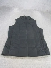 Lands' End Vest Mens Medium Black Puffer Outdoor Casual