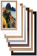Small Large Panoramic Wood Photo Frames Poster Frames Picture Frame White Black