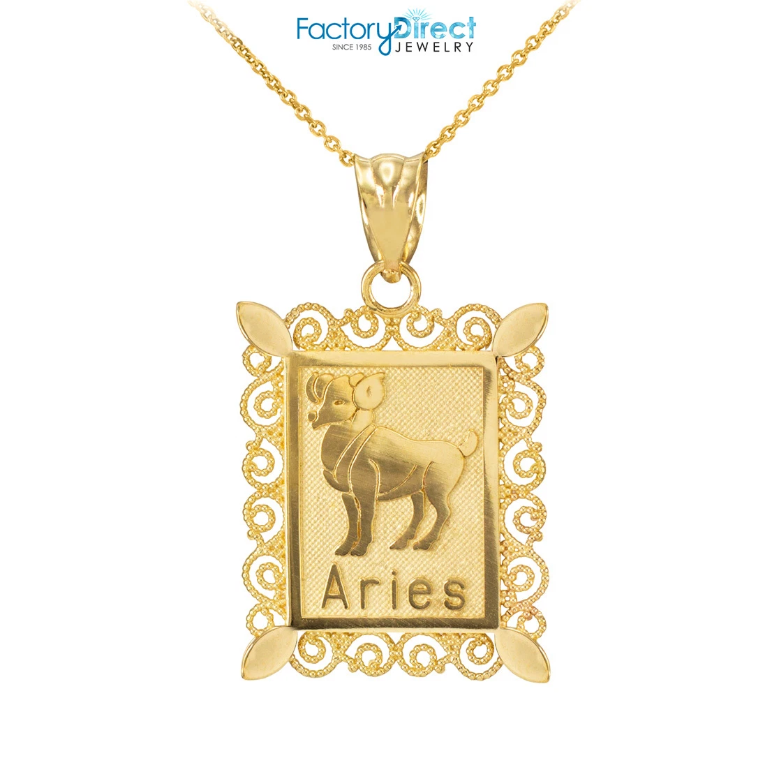 Zodiac sign shop necklace aries
