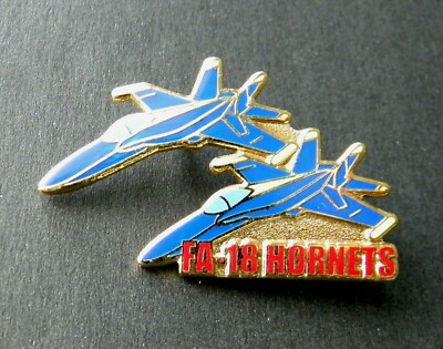 HORNET FA-18 BLUE ANGELS FORMATION LAPEL HAT PIN NAVY USN BADGE 1.5 INCHES 