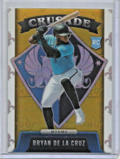 Bryan De La Cruz 2022 Panini Crusade Gold Prizm Rookie #07/10
