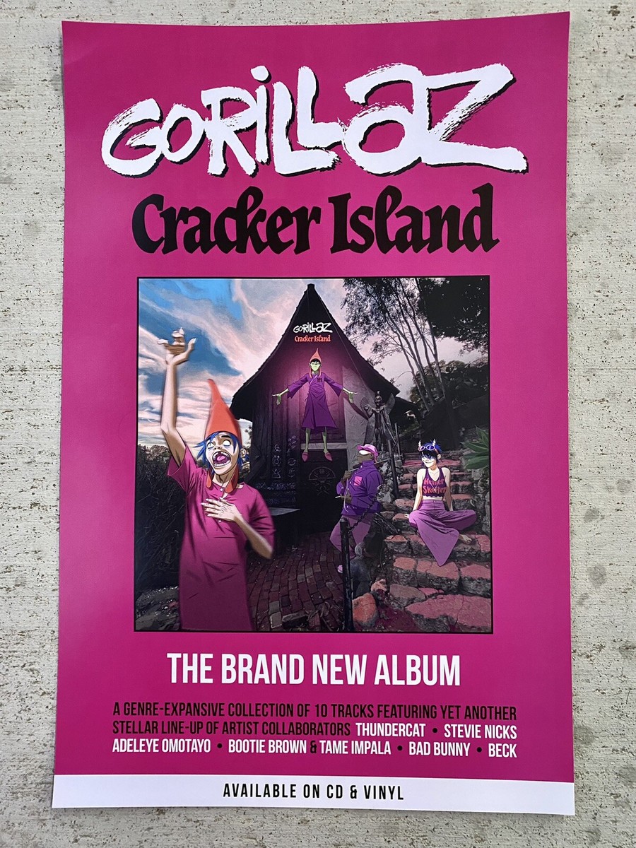 RARE Gorillaz “Cracker Island” Double Sided Album Promo Poster | eBay