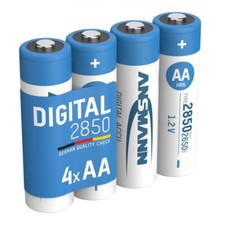 Ansmann AA - Pack of 4 Digital NiMH Rechargeable Batteries 2850mAh