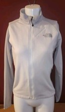 Womens The North Face Zip Up Jacket S Small Ivory Athletic Top
