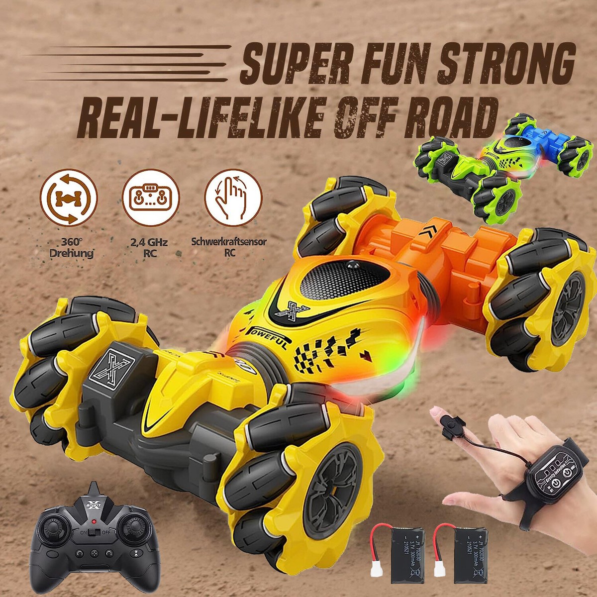 RC Stunt Car Gesture Sensing Car 2.4G Drift Stunt Car Hand Controlled Car  Music | eBay UK