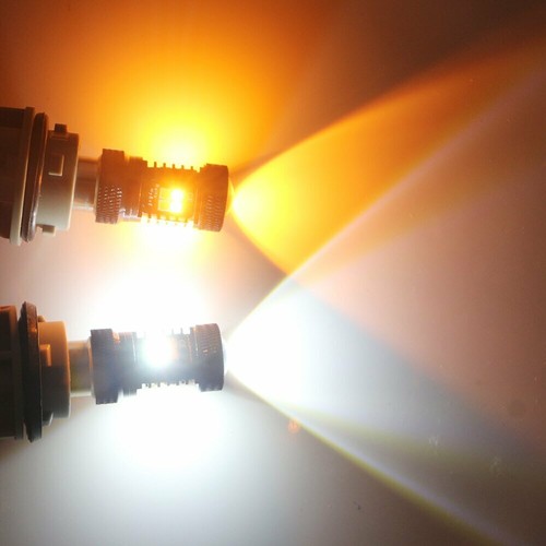 JDM ASTAR 2x Front 1157 Switchback White Amber LED Turn Signal DRL Light Bulbs - Picture 3 of 9