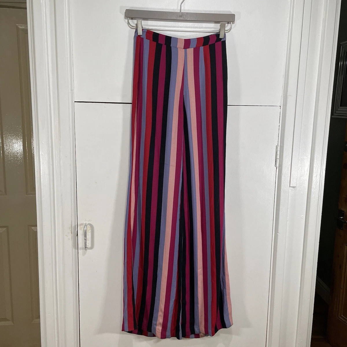 Candy stripe trousers on sale
