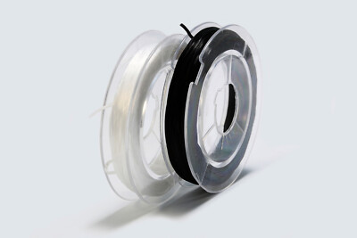INWARIA Gummifaden elastisch 0,6/0,8mm Spule dehnbar Elastikfaden Gummiband GB-5