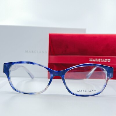 Marciano GM0340 055 Blue Grey Marbled Eyeglasses Frames Women‎ 53-16-140 Marciano GM0340 055 Blue Grey Marbled | Mercari main image 4