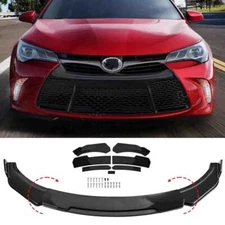 For Toyota Camry 2015-2017 Glossy Black Front Bumper Lower Lip Spoiler Splitter