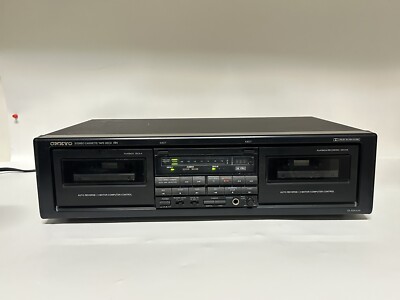 Onkyo TA-RW404 Double-Deck Stereo Cassette Tape ~ Power On / Needs