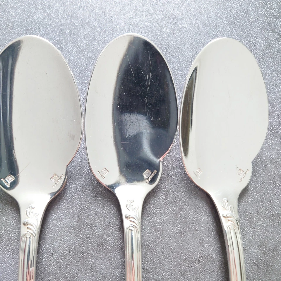 Cuchara salsa cubiertos Christofle Marly 5 piezas excelente Foto 3 de 4