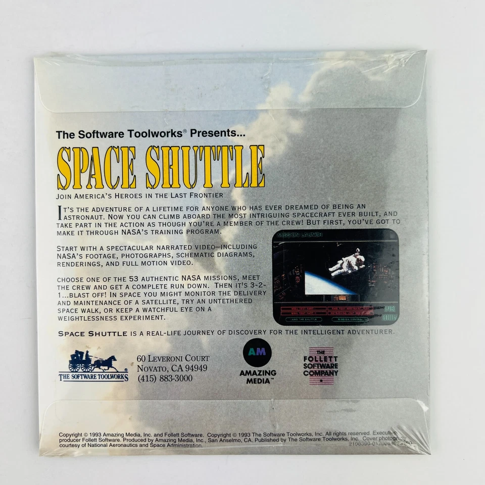 The Software Toolworks Presents Space Shuttle PC CD Nuevo Precintado Foto 2 de 2