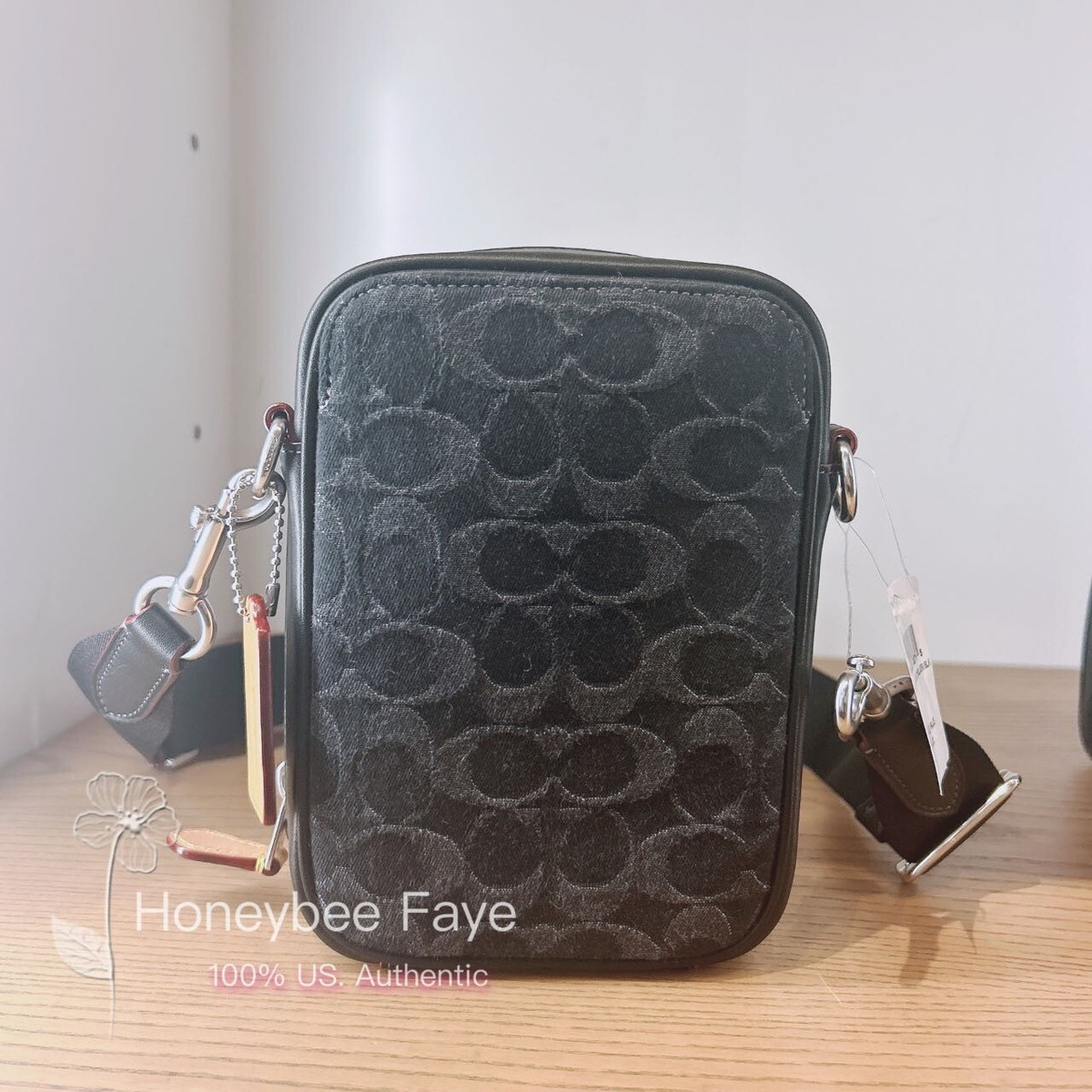 ブラック☆COACH☆STANTON CROSSBODY IN SN SIGNATURE DENIM NWT Coach Stanton Crossbody In Signature Denim CO946 | eBay