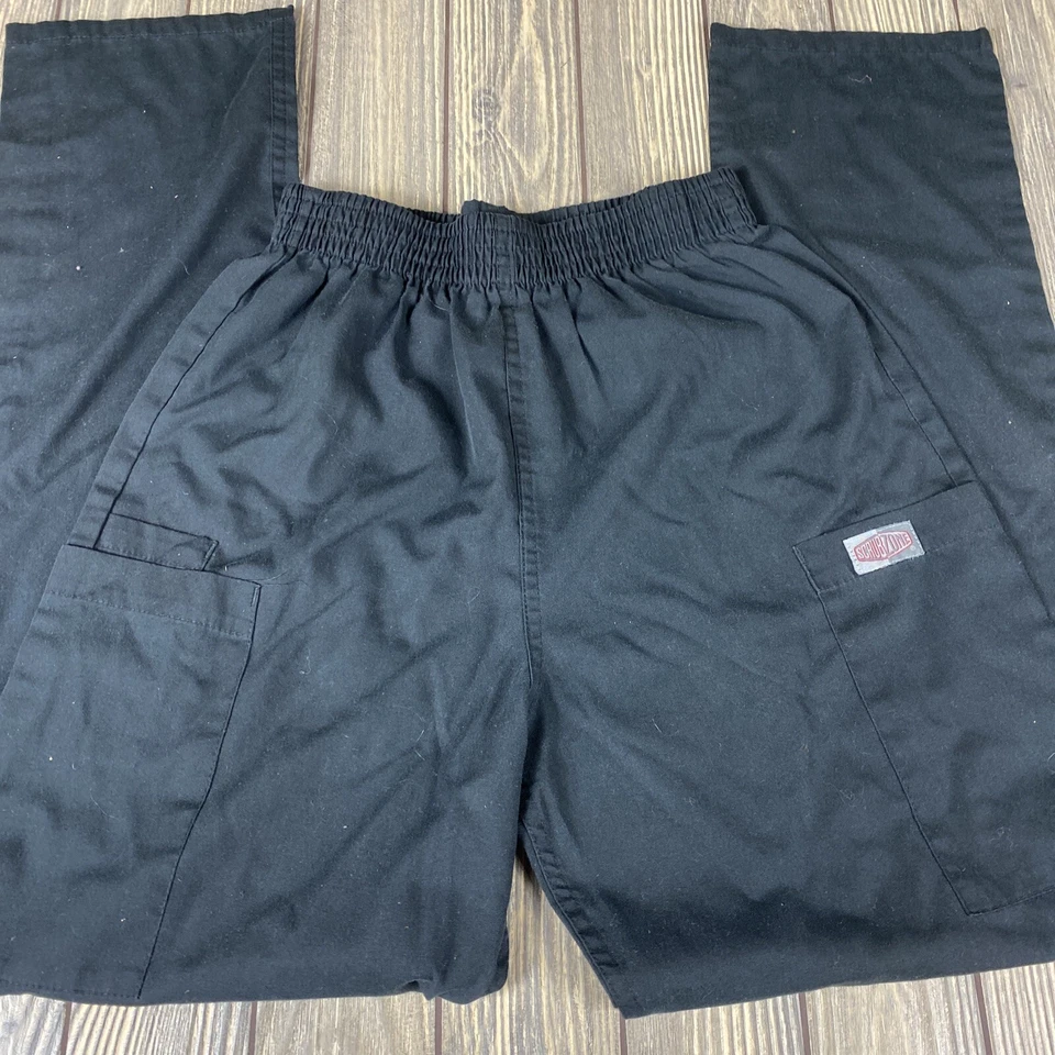 Pantalones Médicos Scrub Zone Negros Talla XS Extra Pequeños 83121 Foto 2 de 4