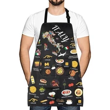 Italy Country Map Europe Cuisine Lover Kitchen Apron Mom Dad BFF Italian Food...