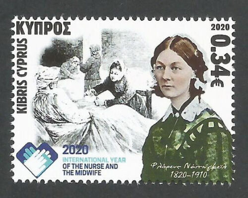 Cyprus Stamps 2020 Nurse Midwife Florence Nightingale - MINT - Picture 1 of 1