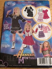 SIMPLICITY 2630-GIRLS "HANNAH MONTANA" DRESS-TUNIC-SKIRT-VEST PATTERN 7-14FF