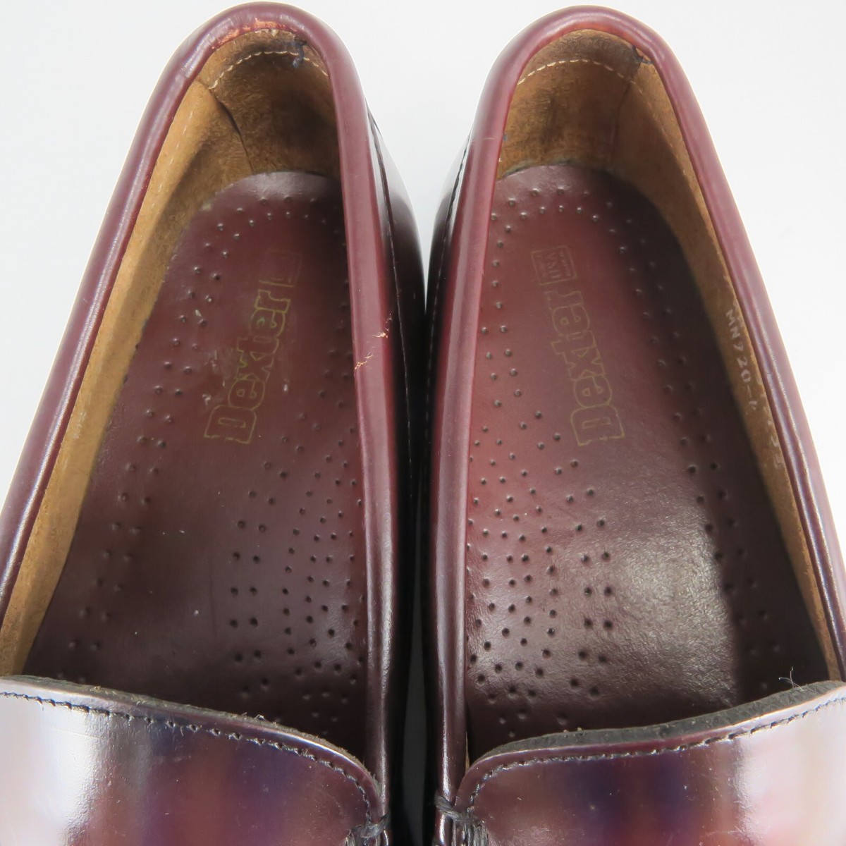 DEXTER Vintage Men 9.5 M Burgundy Leather Kiltie Tassel Loafers Dress Shoes USA VTG Dexter Burgundy Tassel Loafers 8.5M | Mercari main image 3