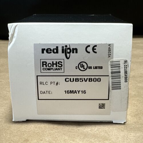 NEW OPEN BOXES- Red Lion CUB5VB00 LCD Voltage Meter + PMK7A000 Adapter Plate - Picture 2 of 9
