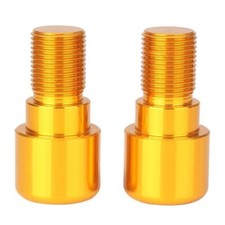 18mm Motorcycle Dirt Bike Gold Handle Bar Handlebar Grips End Cap Plugs Slider