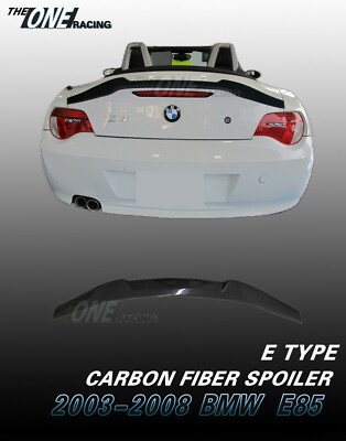 Carbon fiber spoiler for 2003-2008 BMW E85 Z4 Convertible 2dr type E
