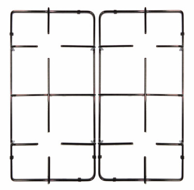 Kit 2 Griglie In Ferro Smaltato Nero Lucido Per Piani Cottura Beko Arcelik, 470x235 Mm, Originale 110246011