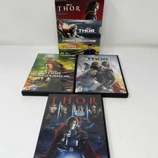 Thor / Thor The Dark World / Thor Ragnarok 3-Movie DVD Collection Box Set