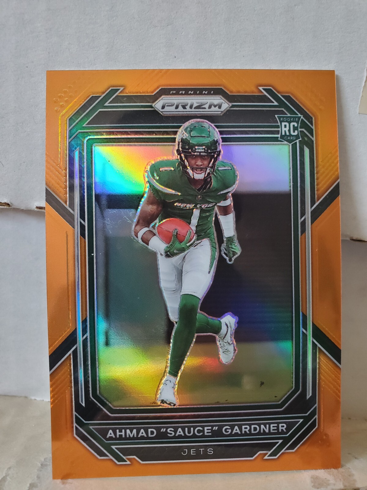 Sauce Gardner 2022 Panini Prizm #341 Orange Prizm /249 SP Rookie Card RC