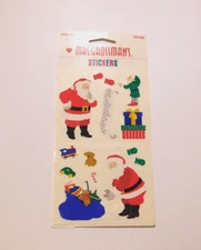 Mrs. Grossman's Lot of 3 Sticker Sheets Brand New Package ~Santa List Elf ~HTF