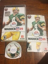 Madden NFL 09 (Sony PSP, 2008) Complete W Manual Brett Favre NFL 2009