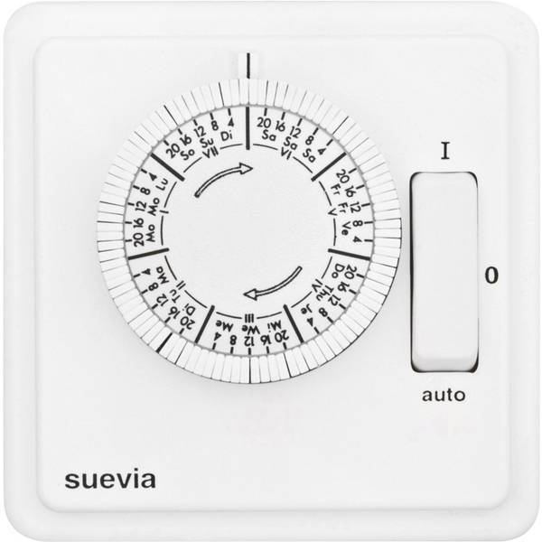 Suevia SU280439   Timer da incasso analogico analogico Settimanale 2200 W IP20 P
