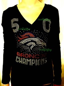 broncos bling shirts