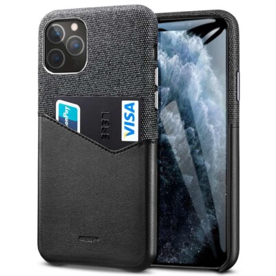 ESR Premium Metro Case Card Slot Fabric PU Leather iPhone 11