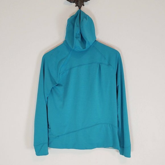 Salomon Small S Giacca Felpa con Cappuccio Activewear Blu Verde Performance Active