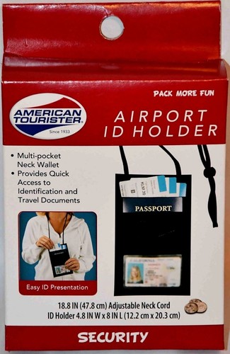 Neu Designer American Tourister Flughafen Ausweisetui mit verstellbarer Halskordel  - Bild 1 von 2