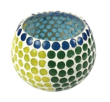 Mosaic Art Decor Votive Tea Light Holder–Glass Tea Light Candle Holder. i41-102