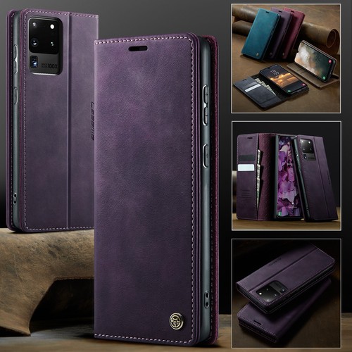 For Samsung S25 Ultra S24 S23 S22+ S21 Leather Wallet Case Flip Card Slots Cover - 第 21/49 張圖片