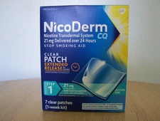 NicoDerm CQ 142050 7-Piece Step 1 Clear Nicotine Patch