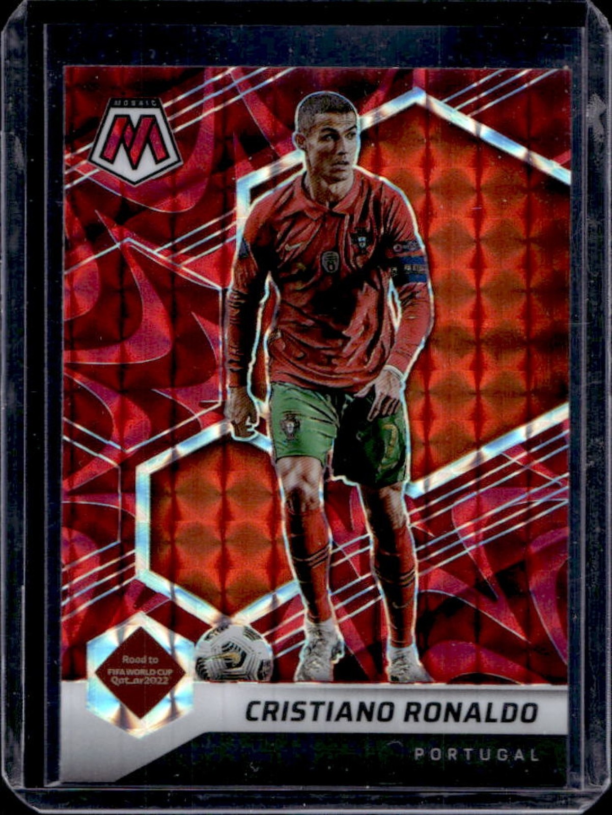 2021 Mosaic Road to FIFA World Cup Cristiano Ronaldo Reactive Red #114 Portugal