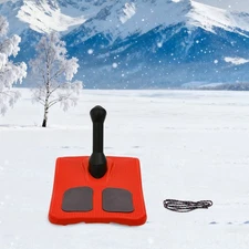 Sledding Snowboard Sled Snow Board Tool w/ Handle & Pull Rope for Kid Winter Fun