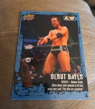 2022 Upper Deck AEW Debut Dates #DD-7 Adam Cole wrestling card