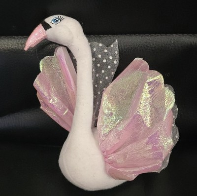 2003 Barbie Schwanensee Odette Mattel Stofftier Plüsch Schwanenspielzeug klein 5 Zoll SELTEN