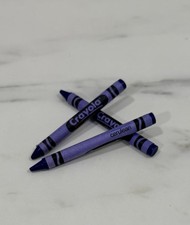 3 VTG Retired CERULEAN Crayola Crayon Collectors, 2 Used 1 New