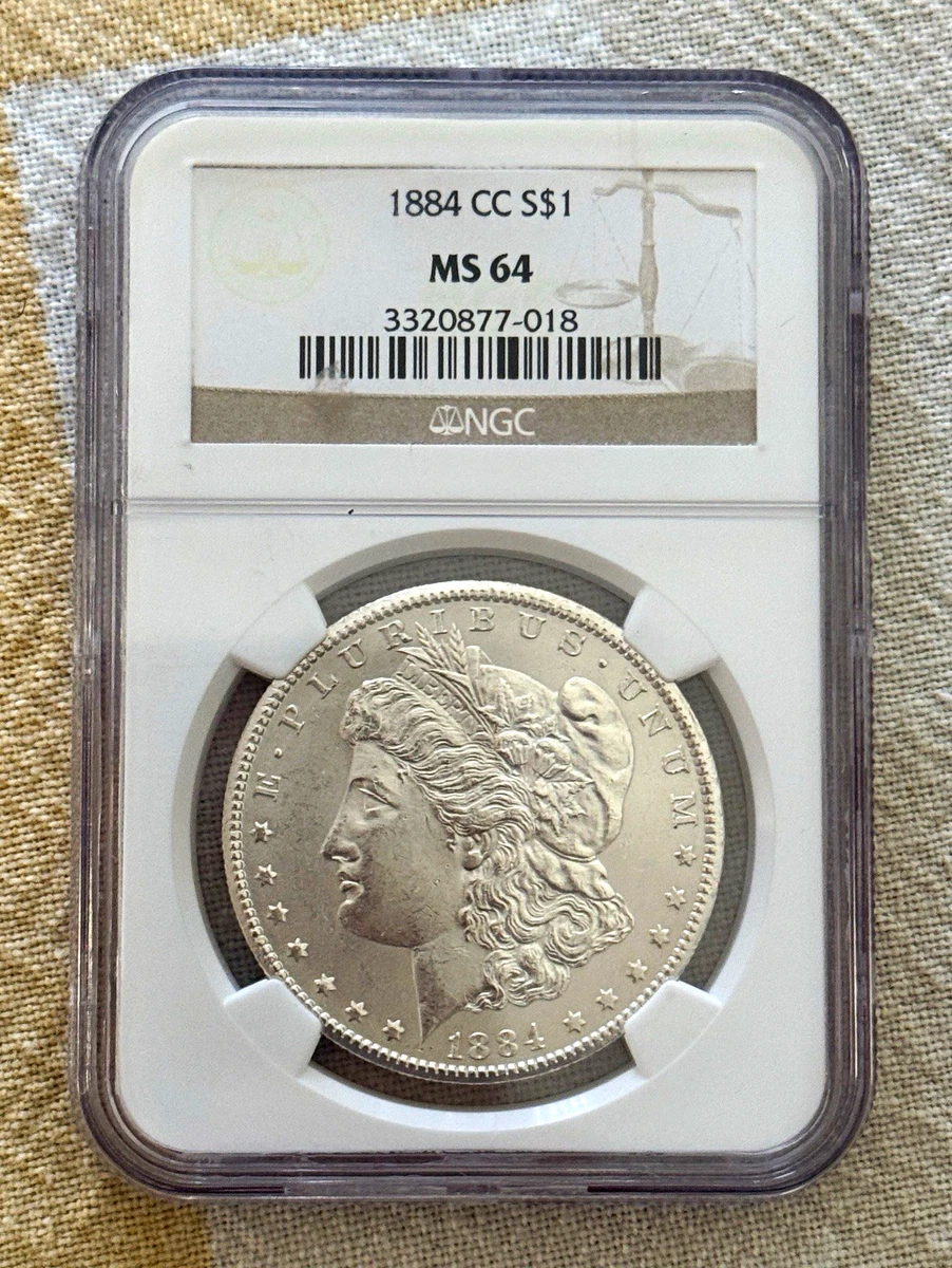 25+ Carson City Grade MS 64 1884 Year Morgan US Dollars (1878-1921