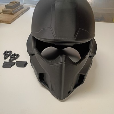 Helldiver B-01 Helmet 3d Printed DIY Not Assembled Raw